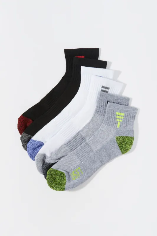 Coloured Ankle Socks (6 Pack) sold by Urban Planet