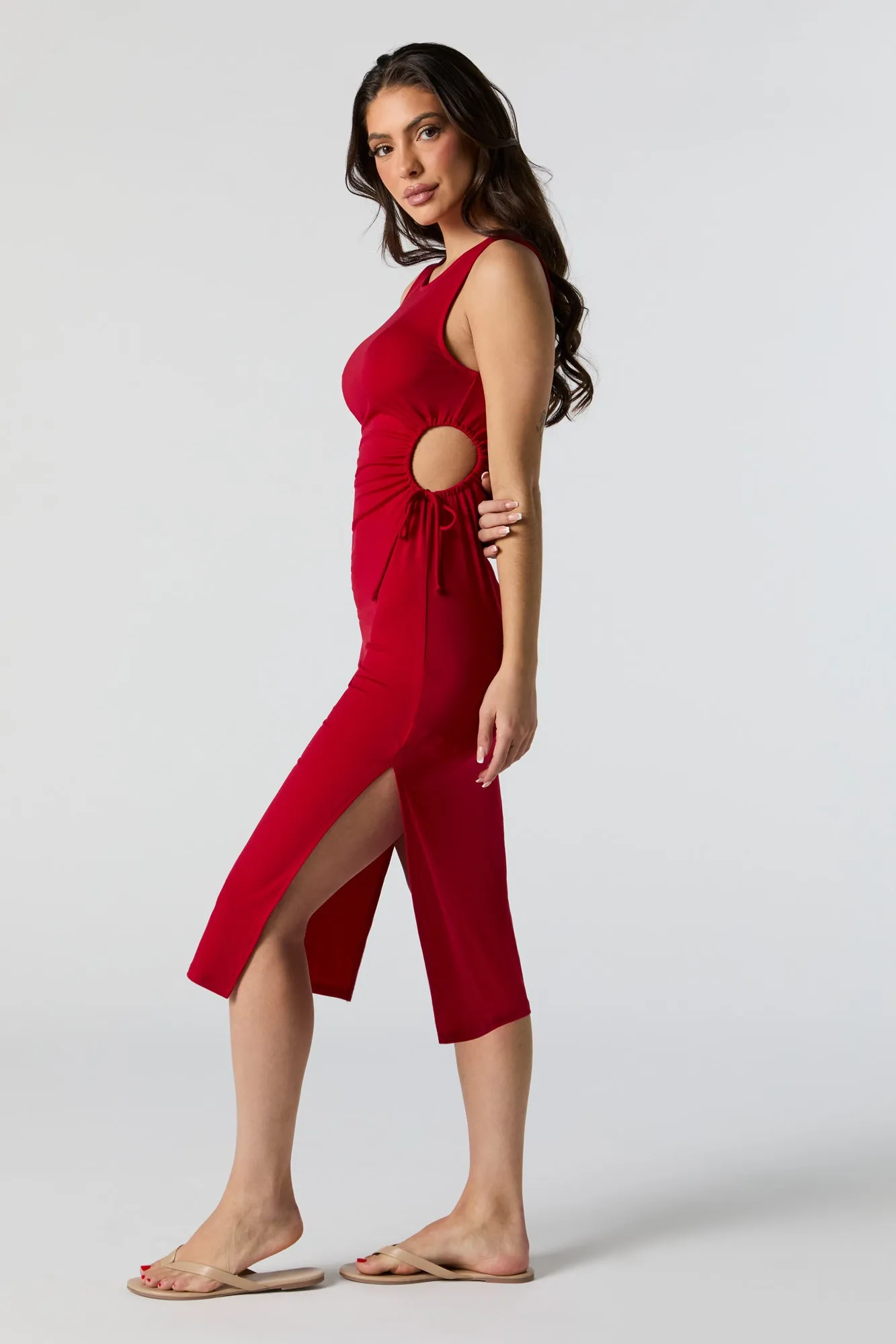 Keyhole Side Slit Midi Dress sold by Urban Planet product image thumbnail 2