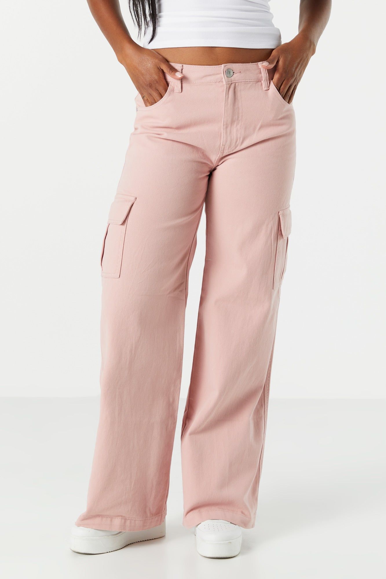 Jean en denim taureau cargo à jambe large sold by Urban Planet product image thumbnail 5