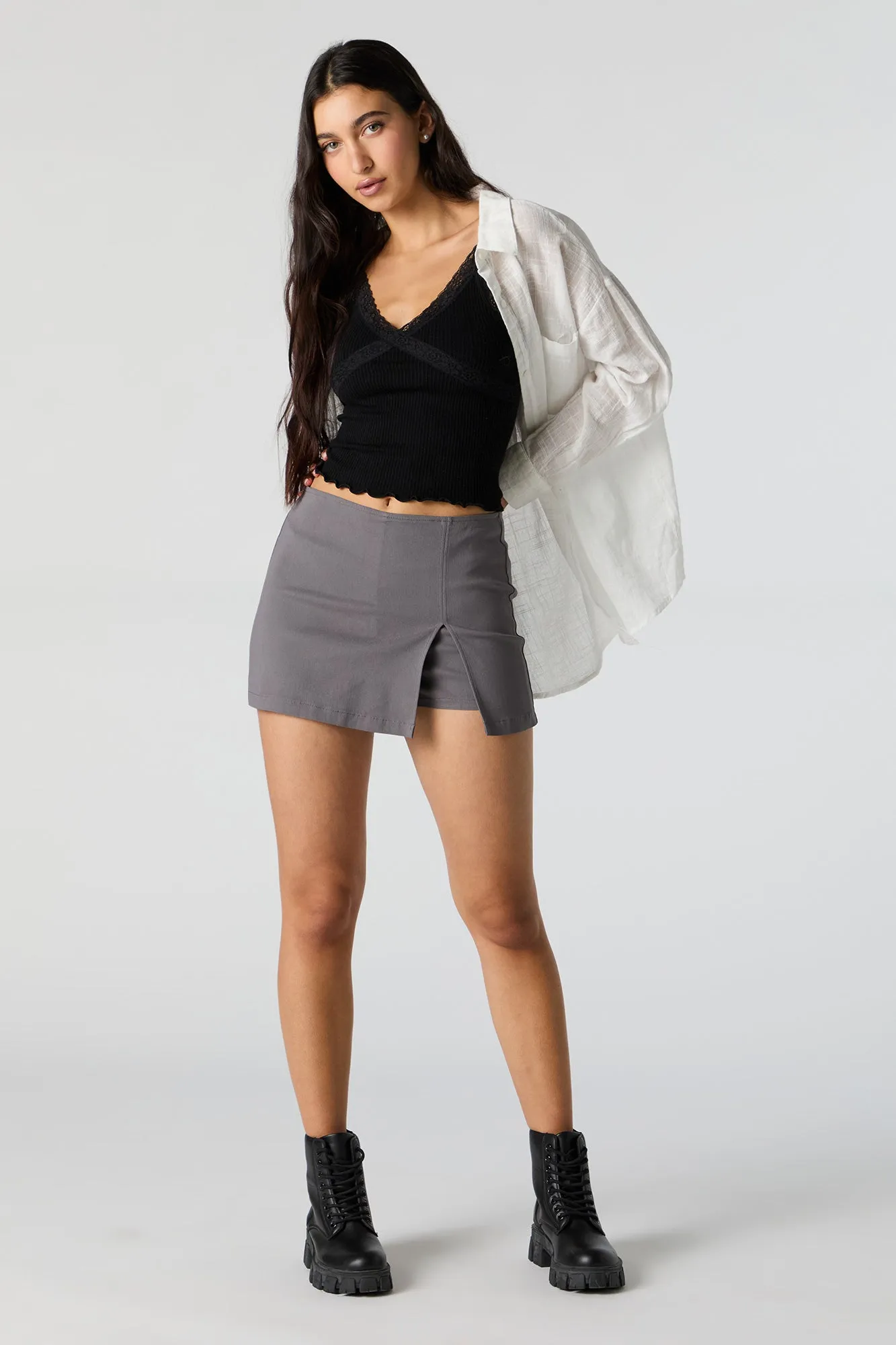 Minijupe-short avec fente sold by Urban Planet product image thumbnail 3