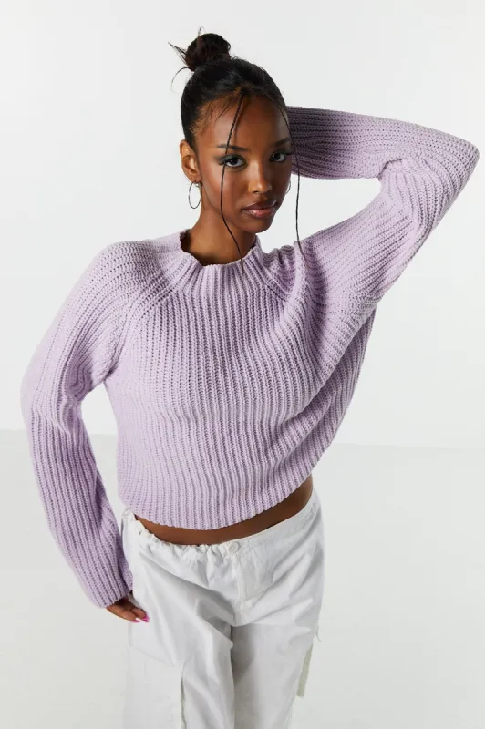 Knit Mock Neck Sweater sold by Urban Planet