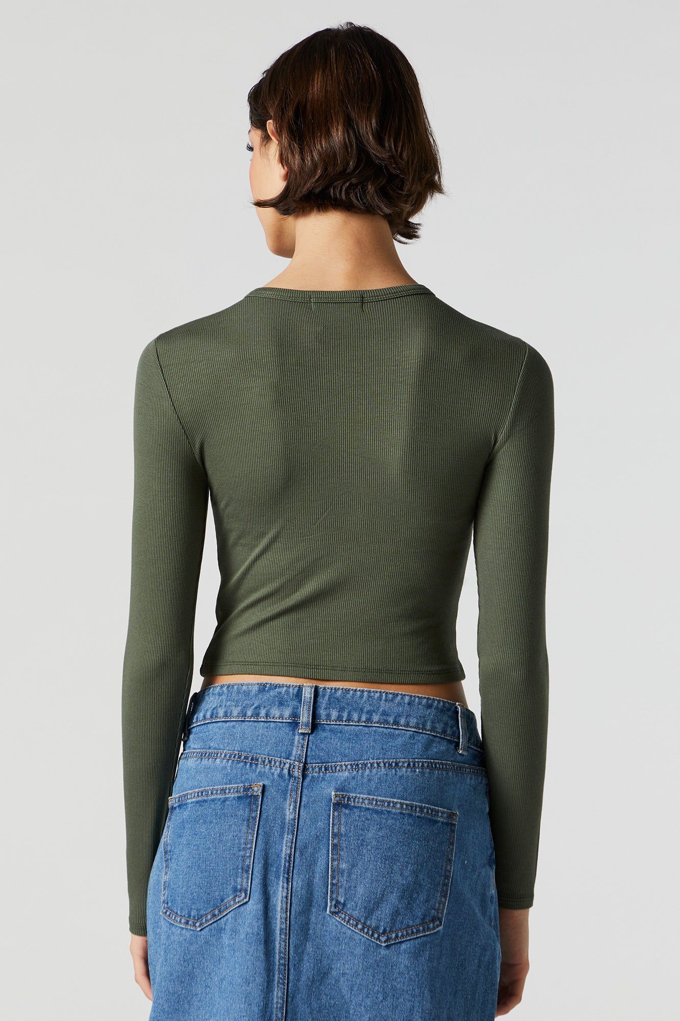 Ribbed Vintage Graphic Long Sleeve Top sold by Urban Planet product image thumbnail 4