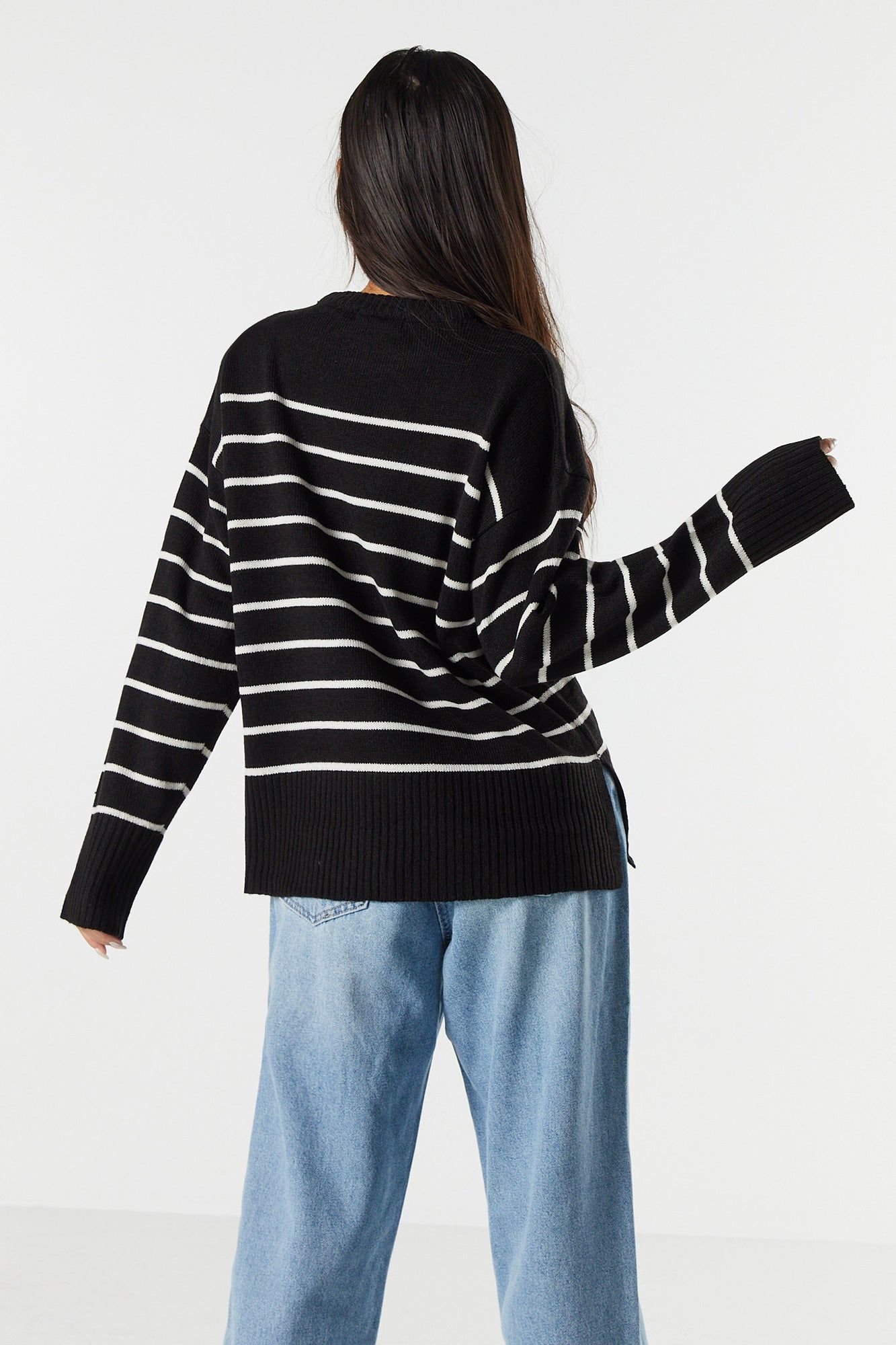 Striped Crewneck Sweater sold by Urban Planet product image thumbnail 2