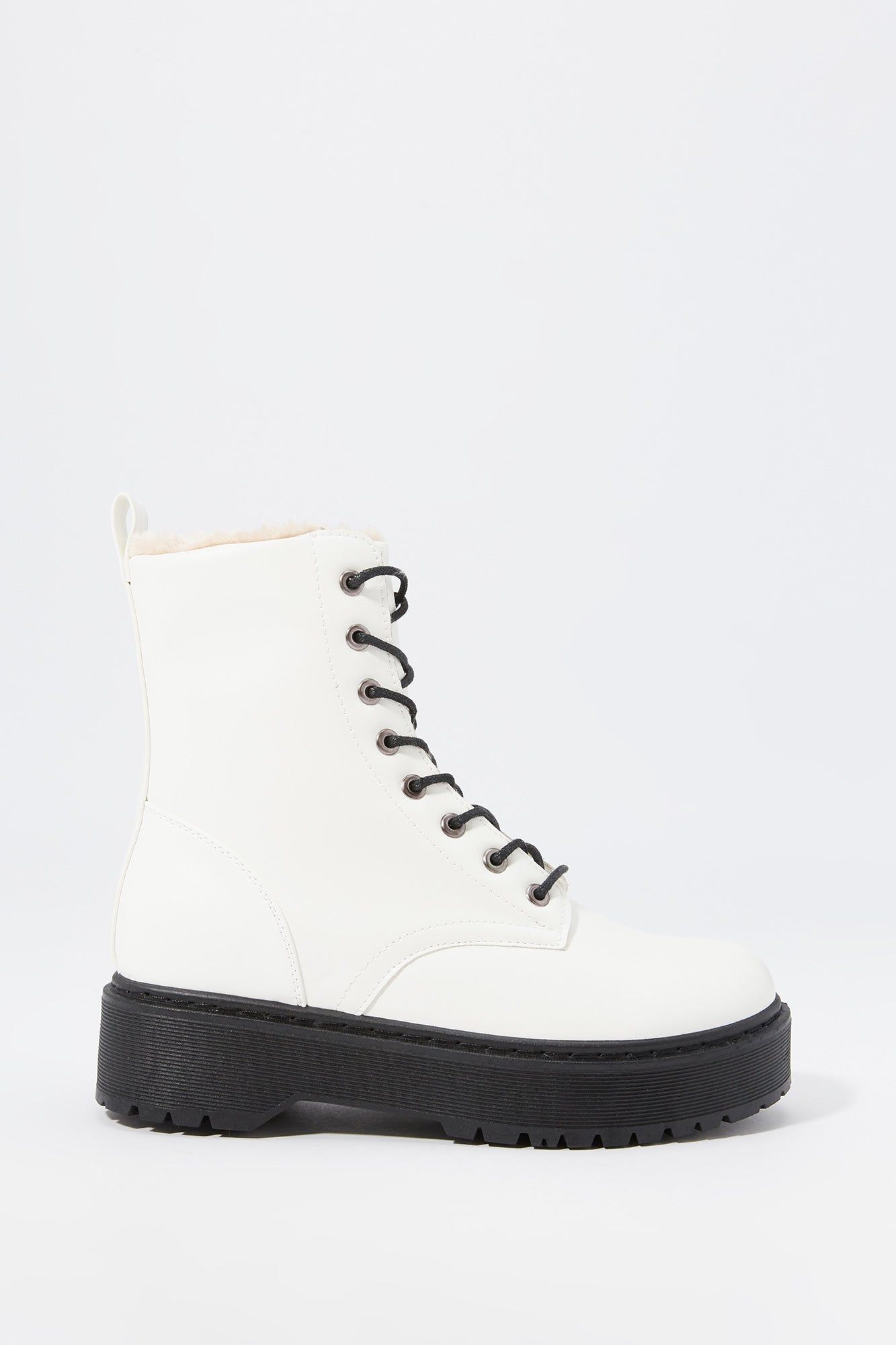 Faux-Leather Platform Lace-Up Boot sold by Urban Planet product image thumbnail 5