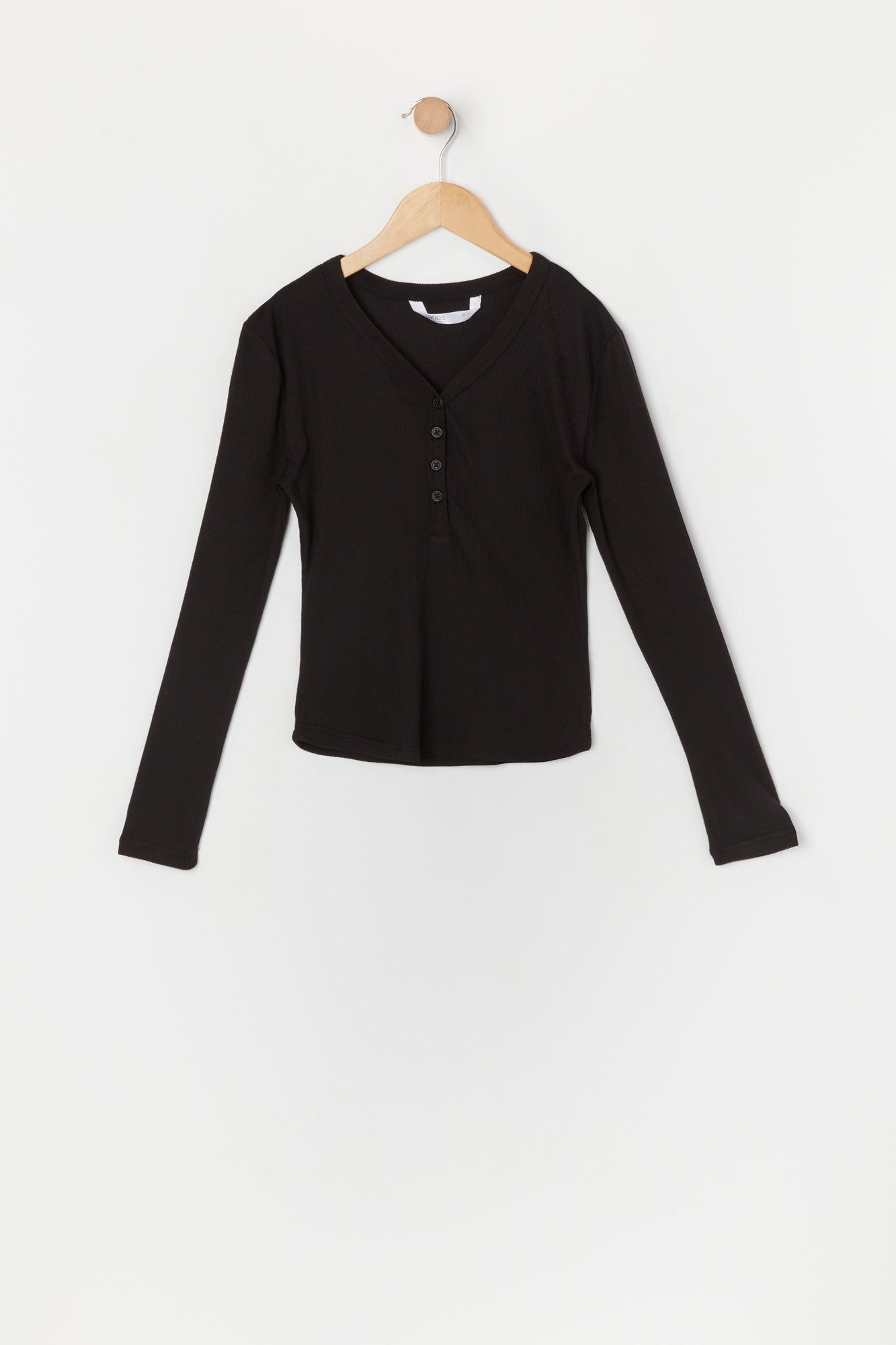 Haut Henley côtelé à manches longues pour fille sold by Urban Planet product image thumbnail 3