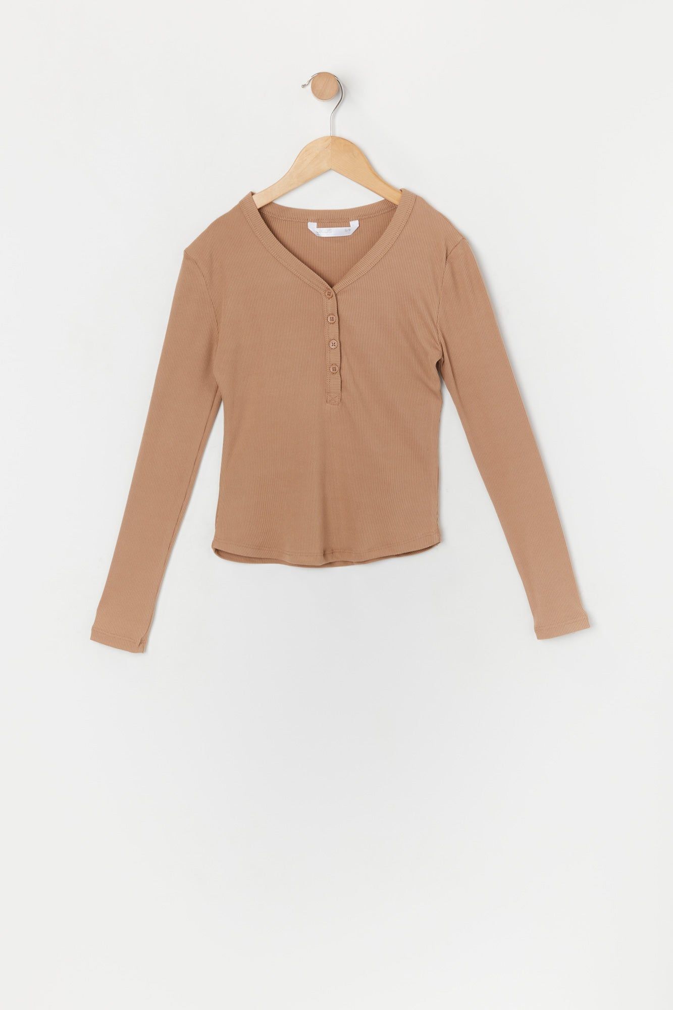 Haut Henley côtelé à manches longues pour fille sold by Urban Planet