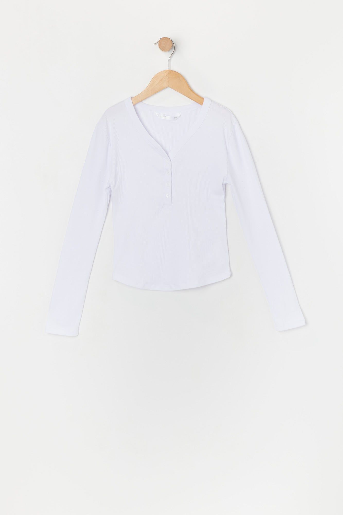 Haut Henley côtelé à manches longues pour fille sold by Urban Planet product image thumbnail 5