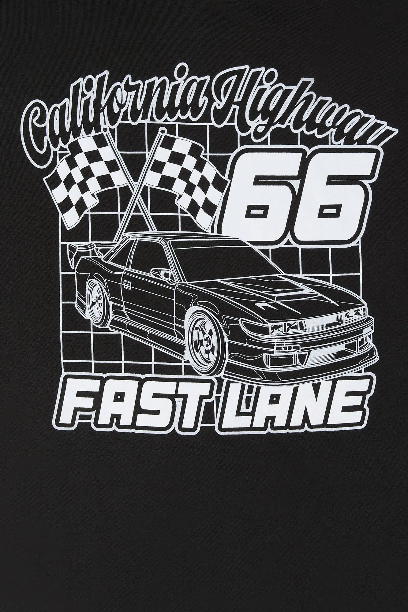 Fast Lane Graphic Boyfriend T-Shirt sold by Urban Planet product image thumbnail 2
