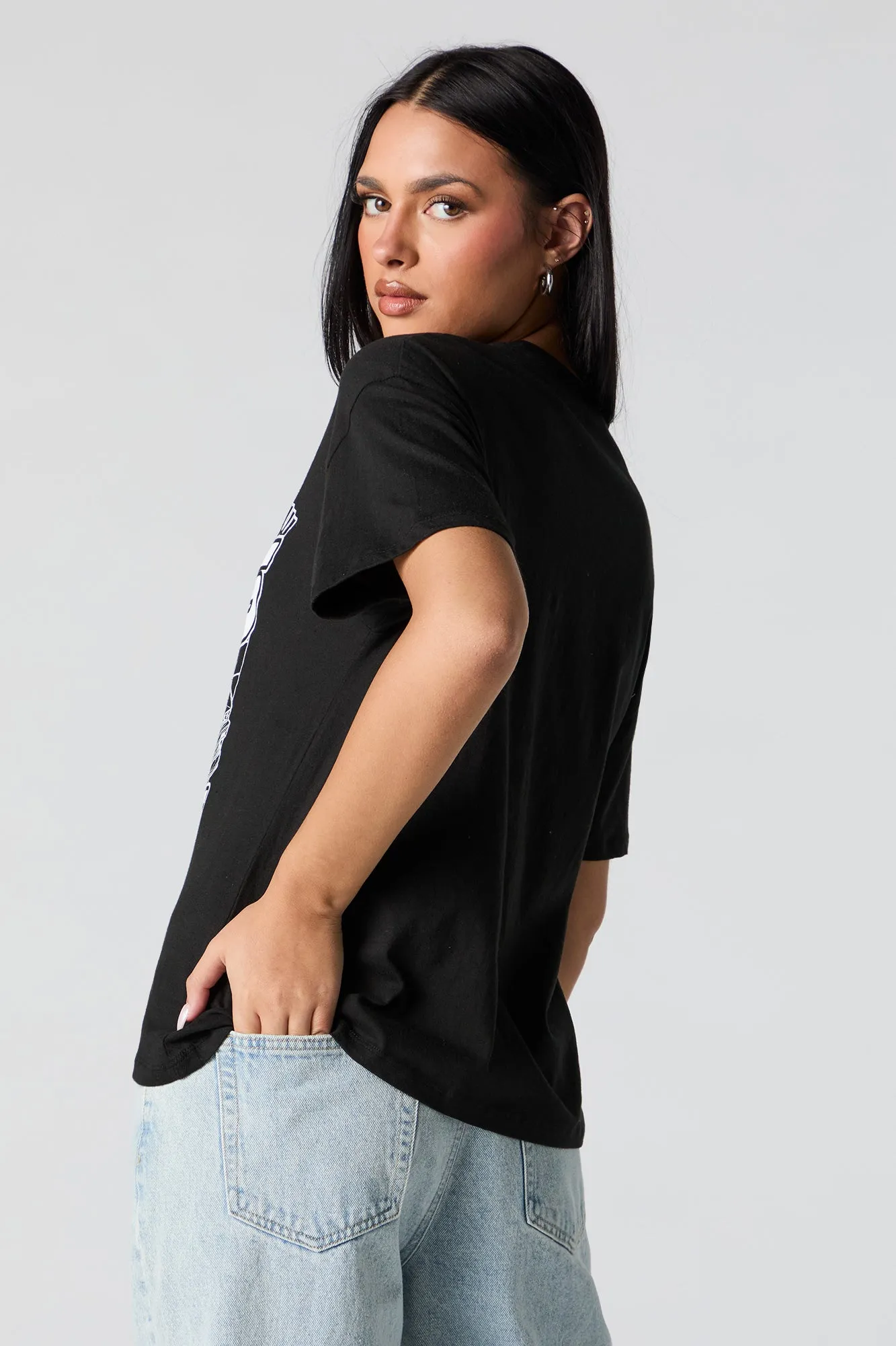 Fast Lane Graphic Boyfriend T-Shirt sold by Urban Planet product image thumbnail 4