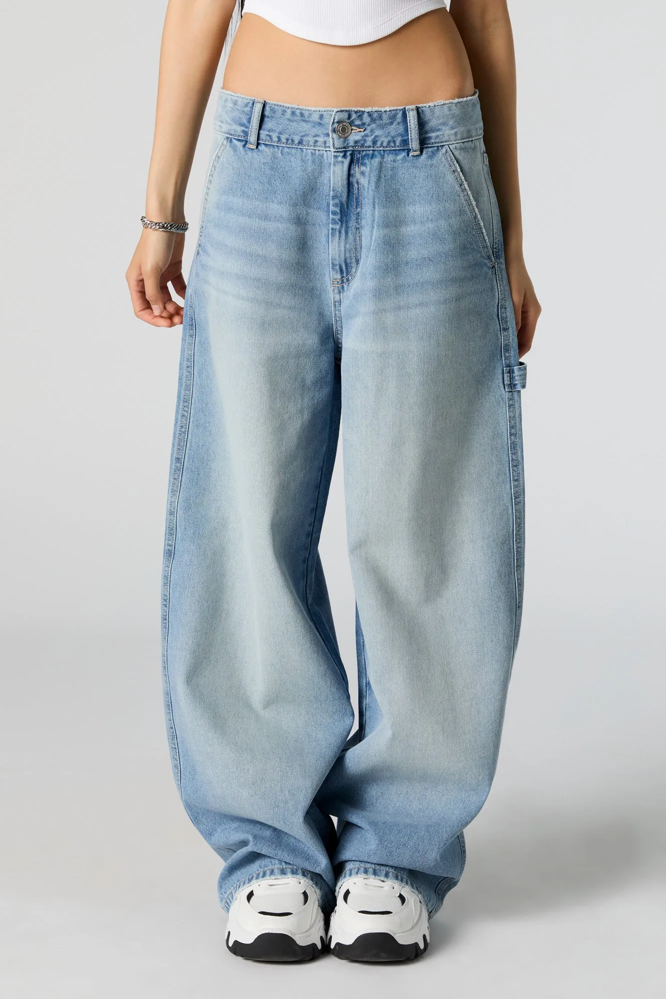 Baggy Carpenter Light Wash Jean sold by Urban Planet product image thumbnail 2