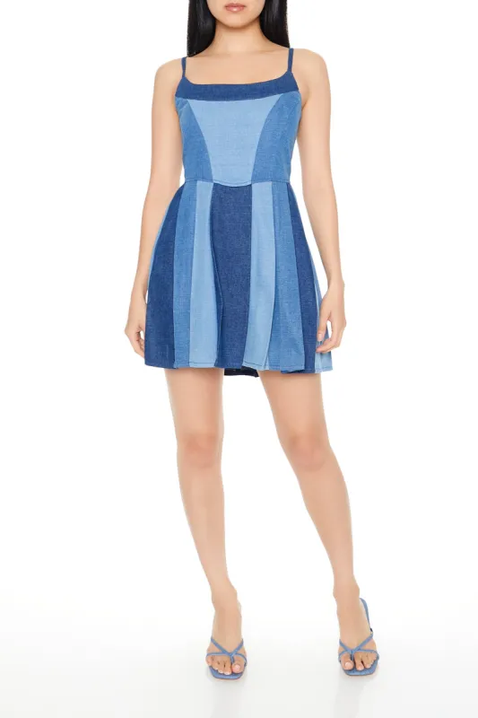 Reworked Denim Mini Dress sold by Urban Planet