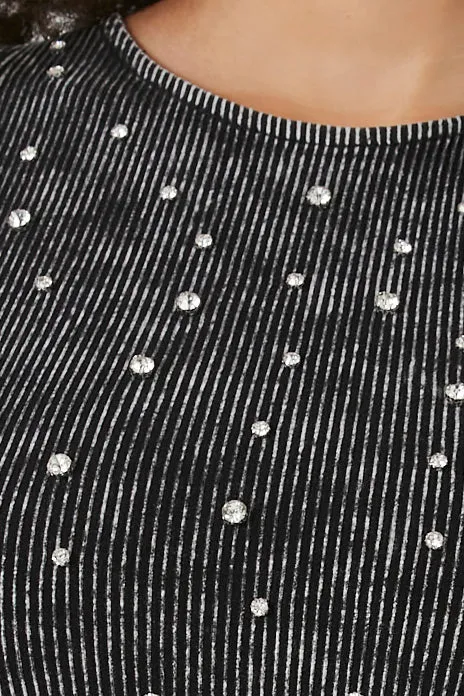Maillot en tricôt côtelé avec pierres du Rhin sold by Urban Planet product image thumbnail 5