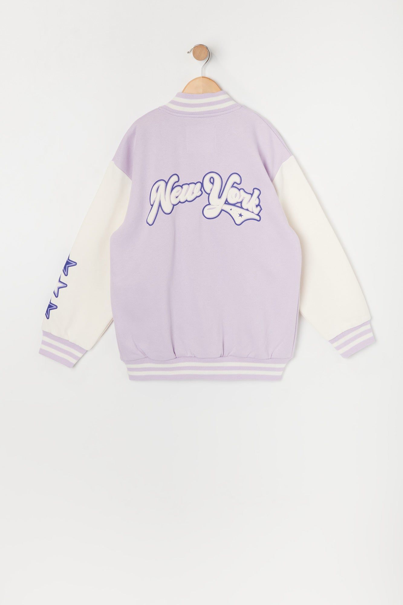 Girls New York Graphic Varsity Jacket sold by Urban Planet product image thumbnail 2