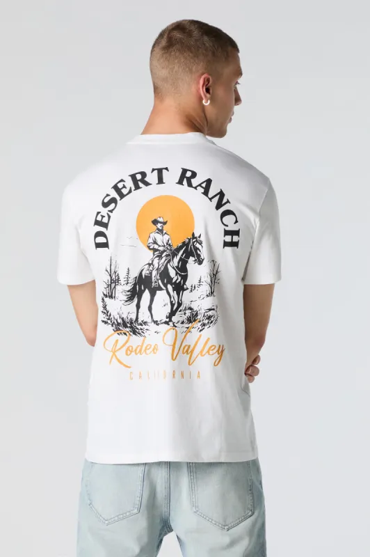T-shirt à imprimé Desert Ranch sold by Urban Planet
