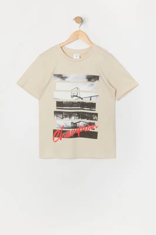 T-shirt à imprimé Champion pour garçon sold by Urban Planet