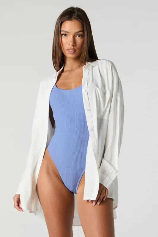 Button-Up Top Cover Up sold by Urban Planet