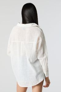 Haut boutonné surdimensionné texturé sold by Urban Planet