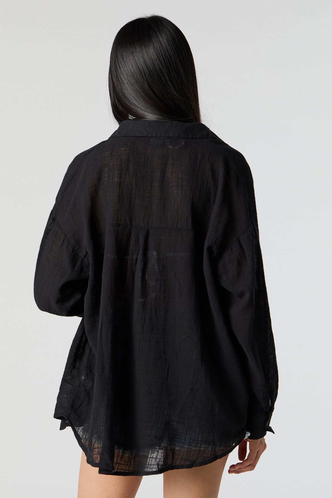 Haut boutonné surdimensionné texturé sold by Urban Planet product image thumbnail 4