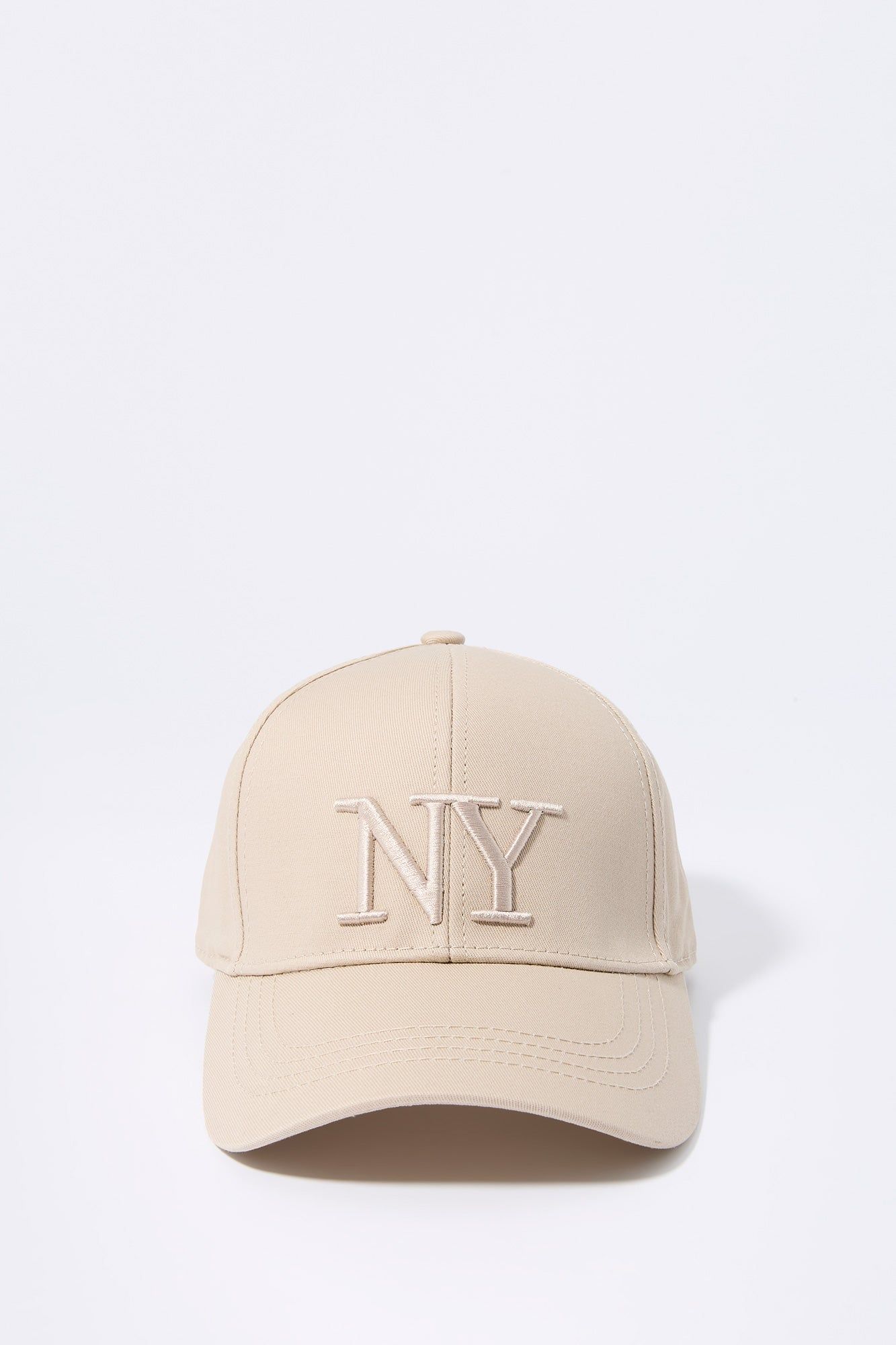 Beige NY Embroidered Baseball Hat sold by Urban Planet