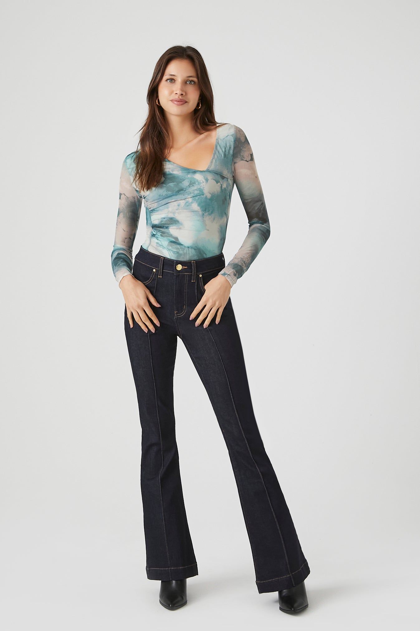 High Rise Flare Jean sold by Urban Planet
