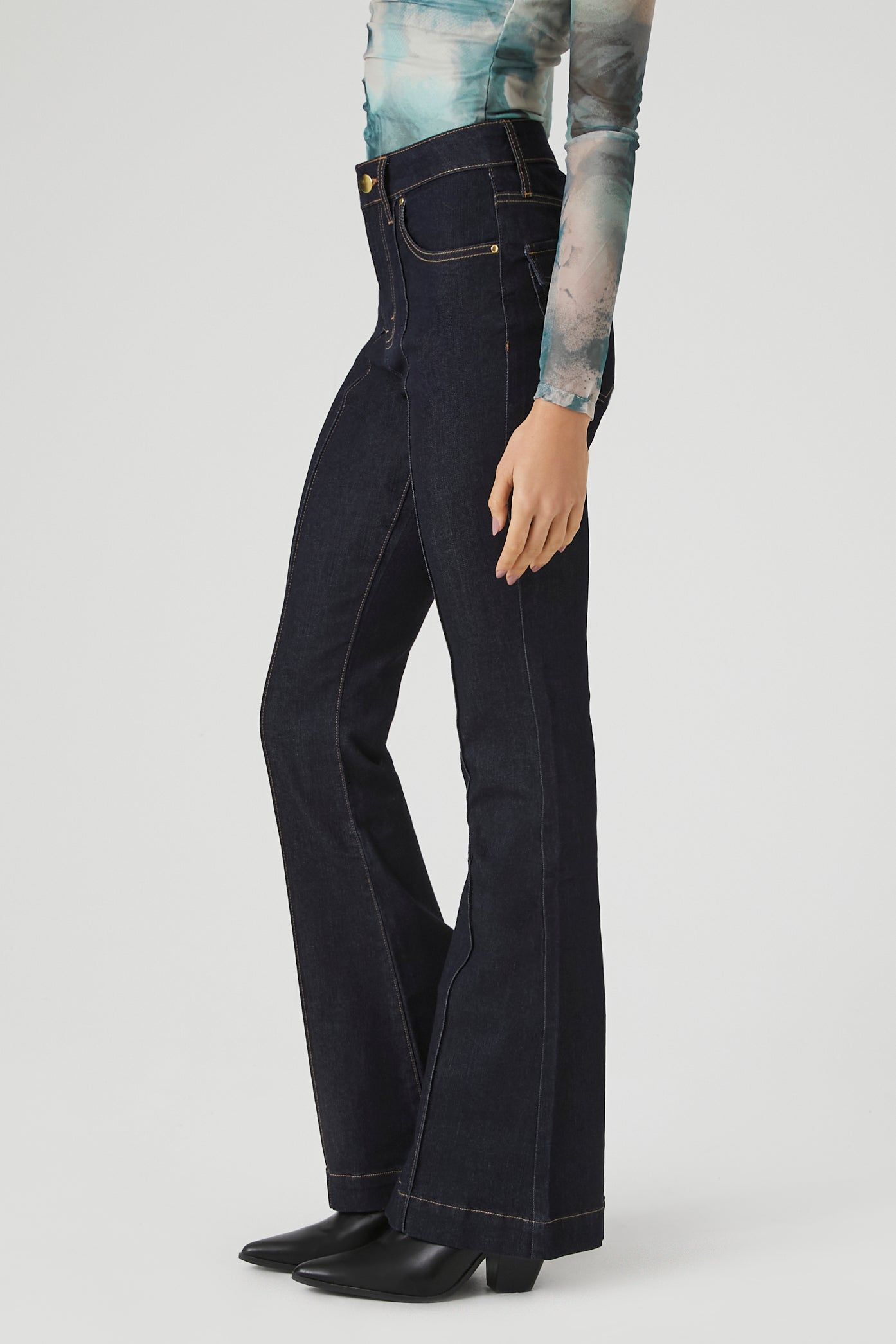 High Rise Flare Jean sold by Urban Planet product image thumbnail 4