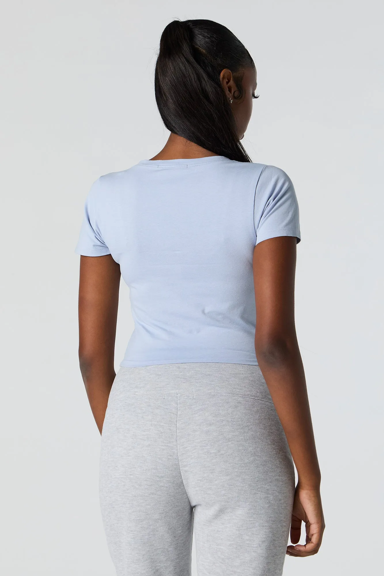 T-shirt utracourt à encolure en V sold by Urban Planet product image thumbnail 5