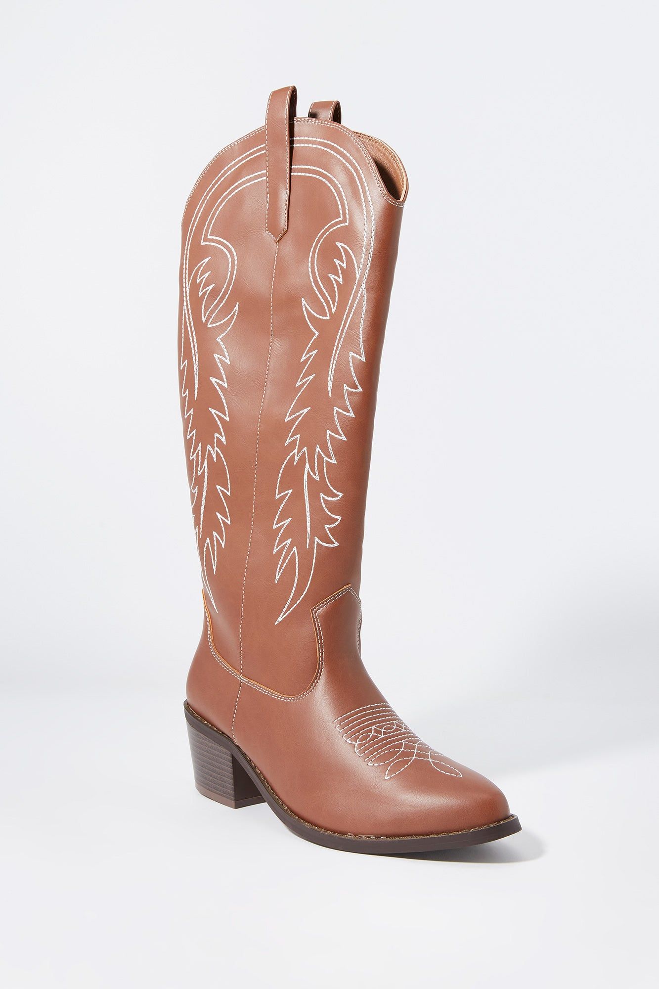Faux Leather Tall Cowboy Boot sold by Urban Planet product image thumbnail 3