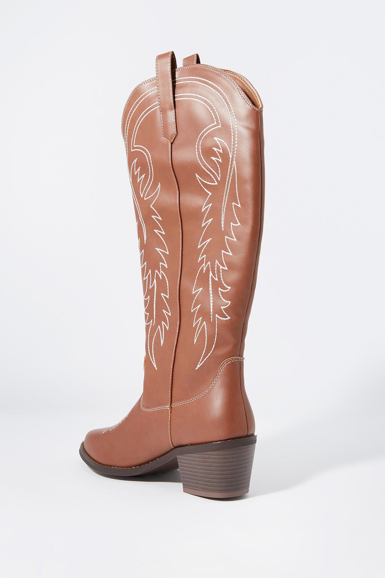 Faux Leather Tall Cowboy Boot sold by Urban Planet product image thumbnail 4