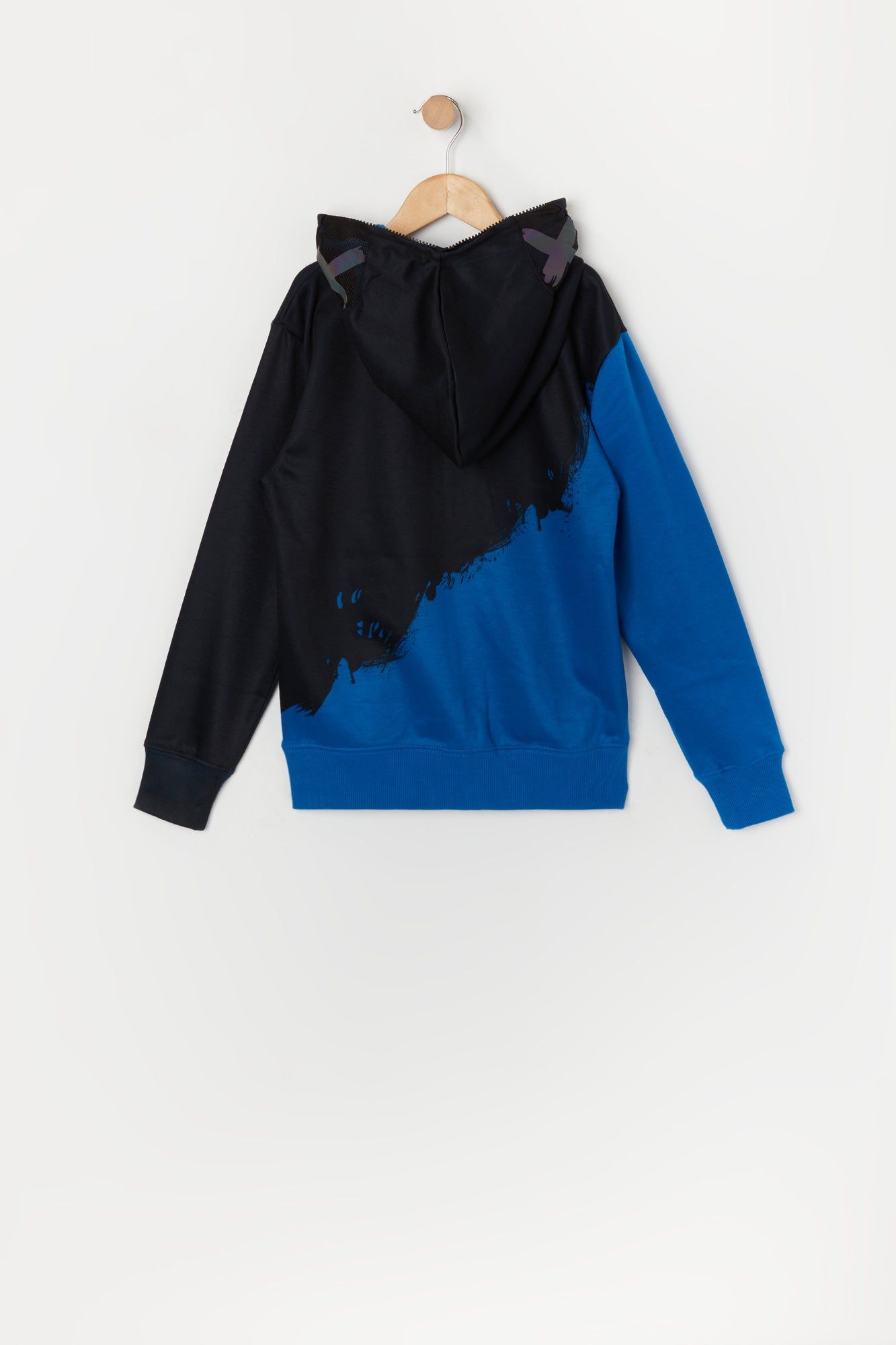 Boys Colourblock Smiley Graphic Full Zip Hoodie sold by Urban Planet product image thumbnail 3