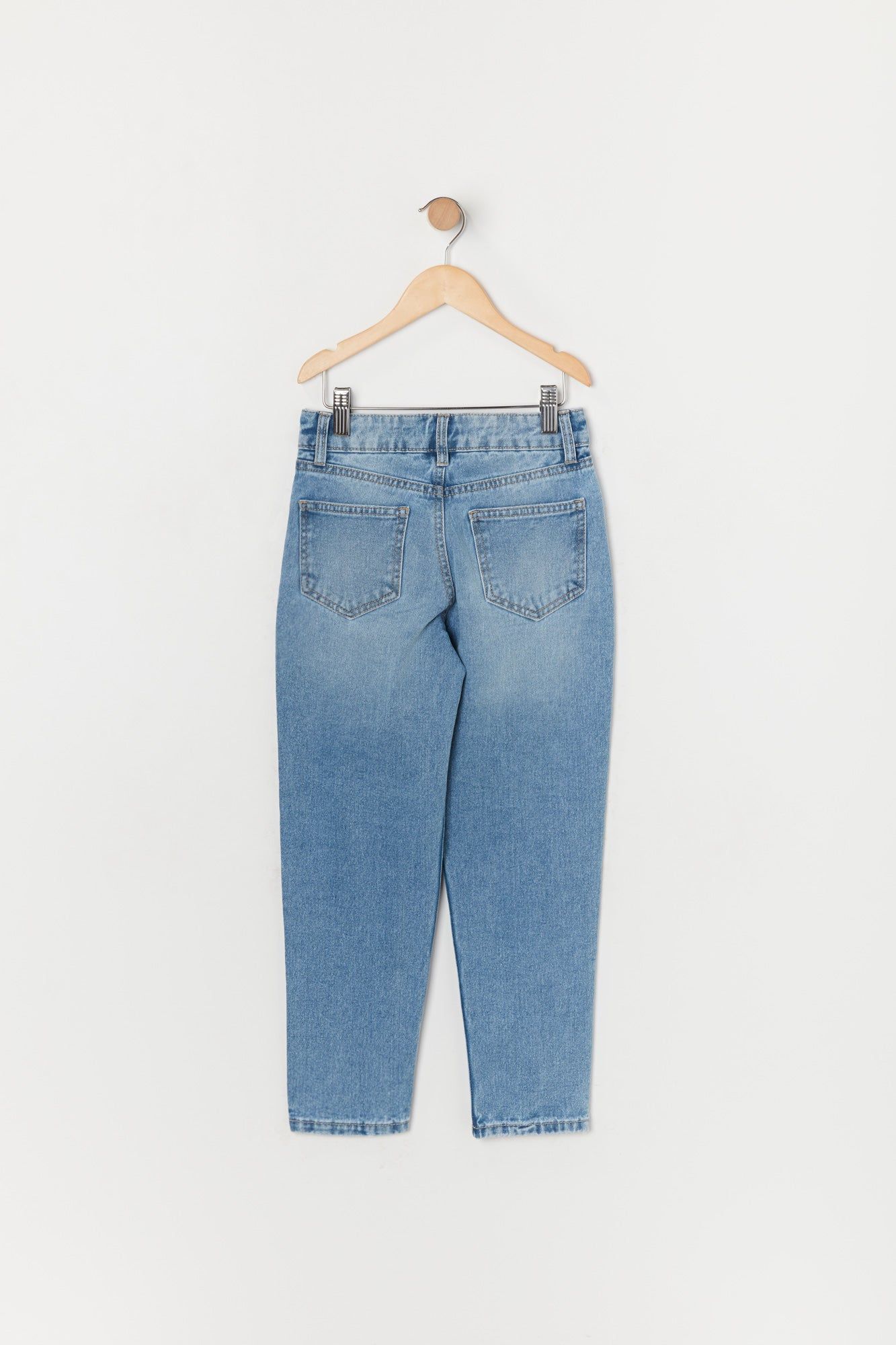 Girls Medium Wash High Rise Mom Jean sold by Urban Planet product image thumbnail 2