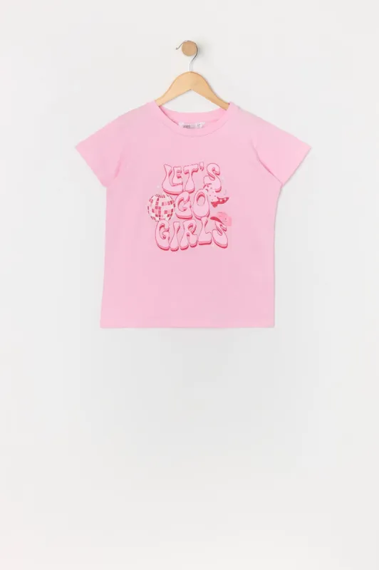 Girls Let's Go Girls Graphic T-Shirt sold by Urban Planet