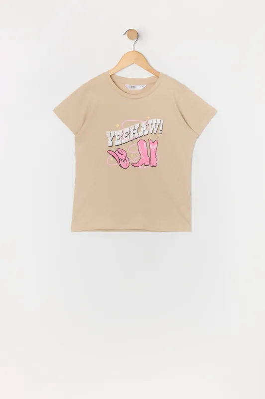 Girls Yeehaw Graphic T-Shirt sold by Urban Planet
