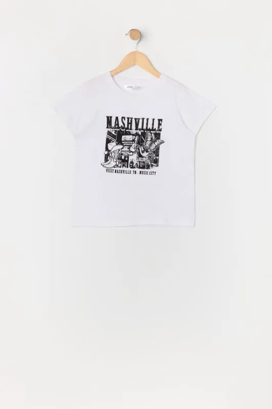 Girls Nashville Graphic T-Shirt sold by Urban Planet