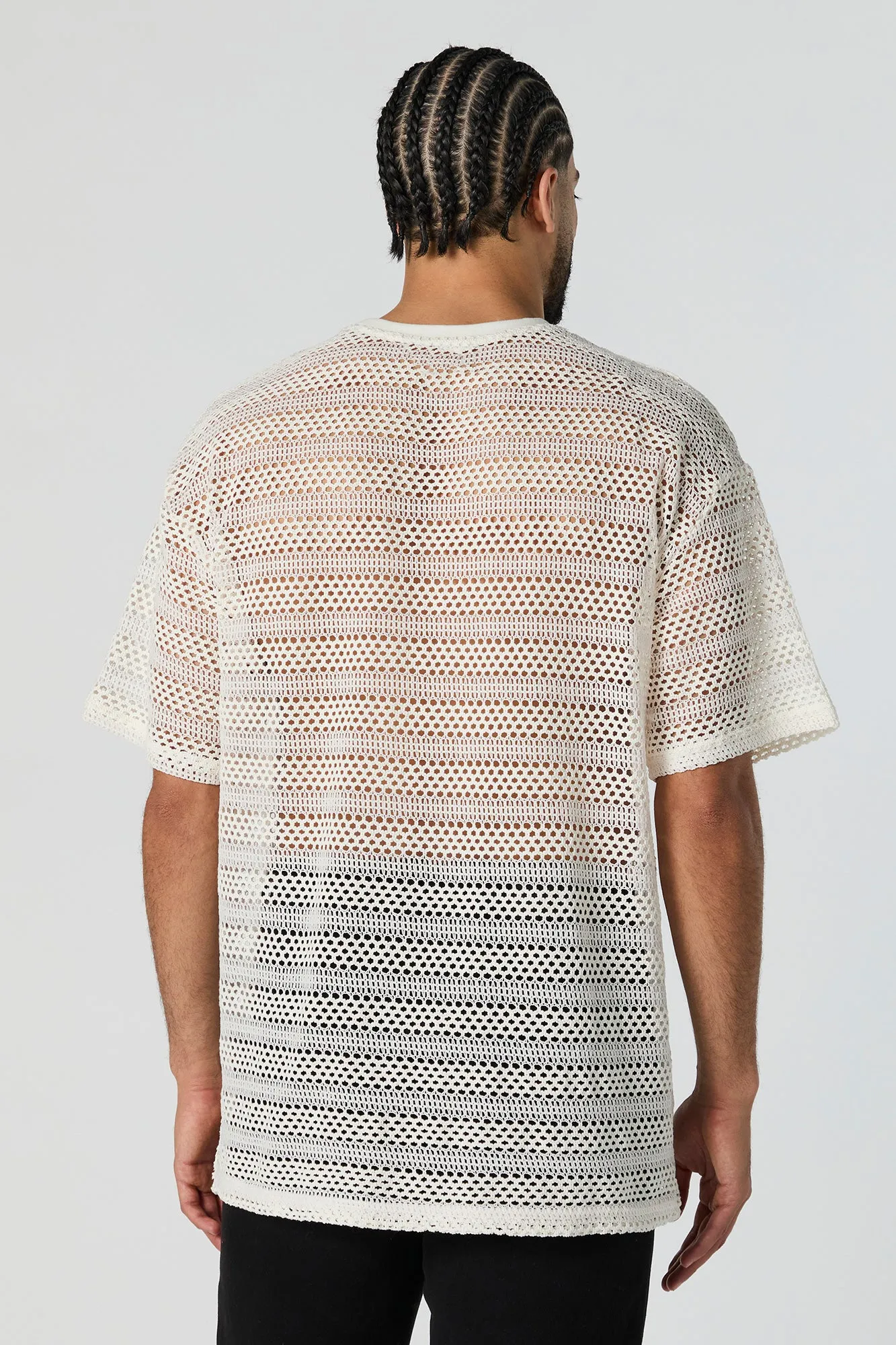 Crochet Crewneck T-Shirt sold by Urban Planet product image thumbnail 2