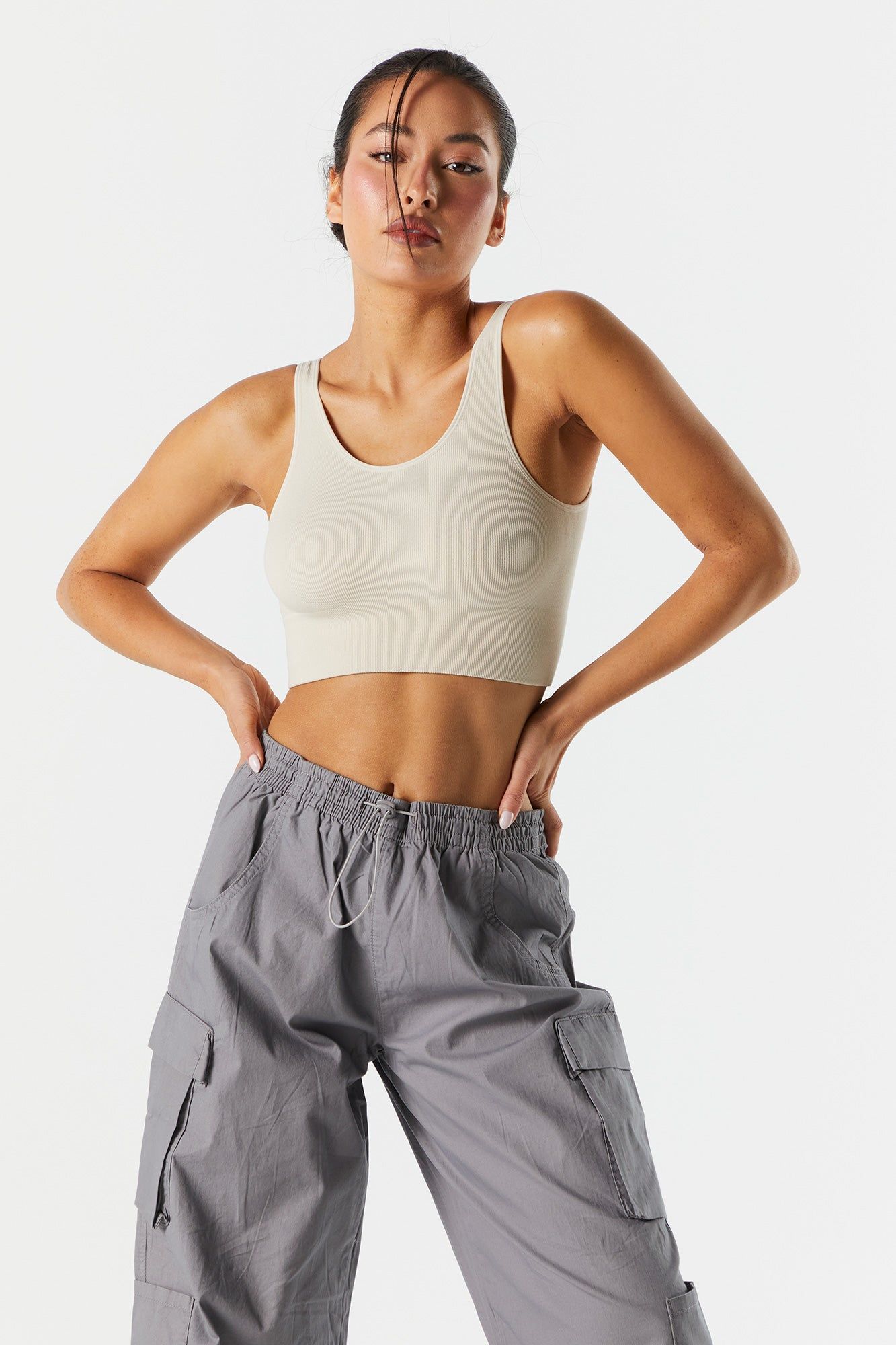Soutien-gorge de sport côtelé sans couture sold by Urban Planet product image thumbnail 10