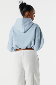 Fleece Cropped Hoodie sold by Urban Planet