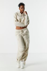 Fleece Cropped Hoodie sold by Urban Planet