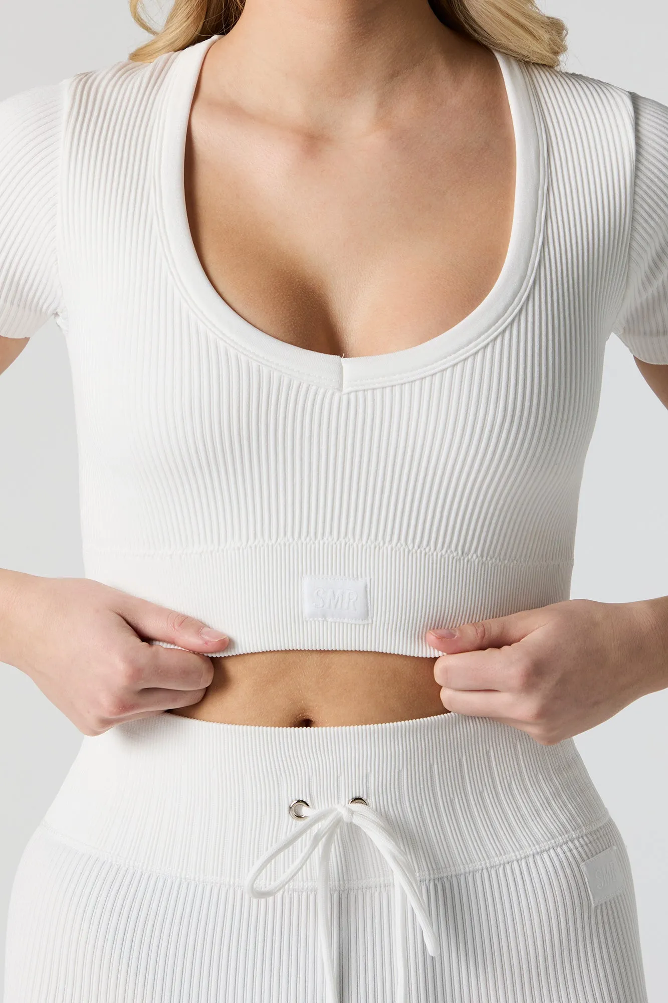 Sommer Ray Seamless Ribbed Cropped T-Shirt sold by Urban Planet product image thumbnail 4