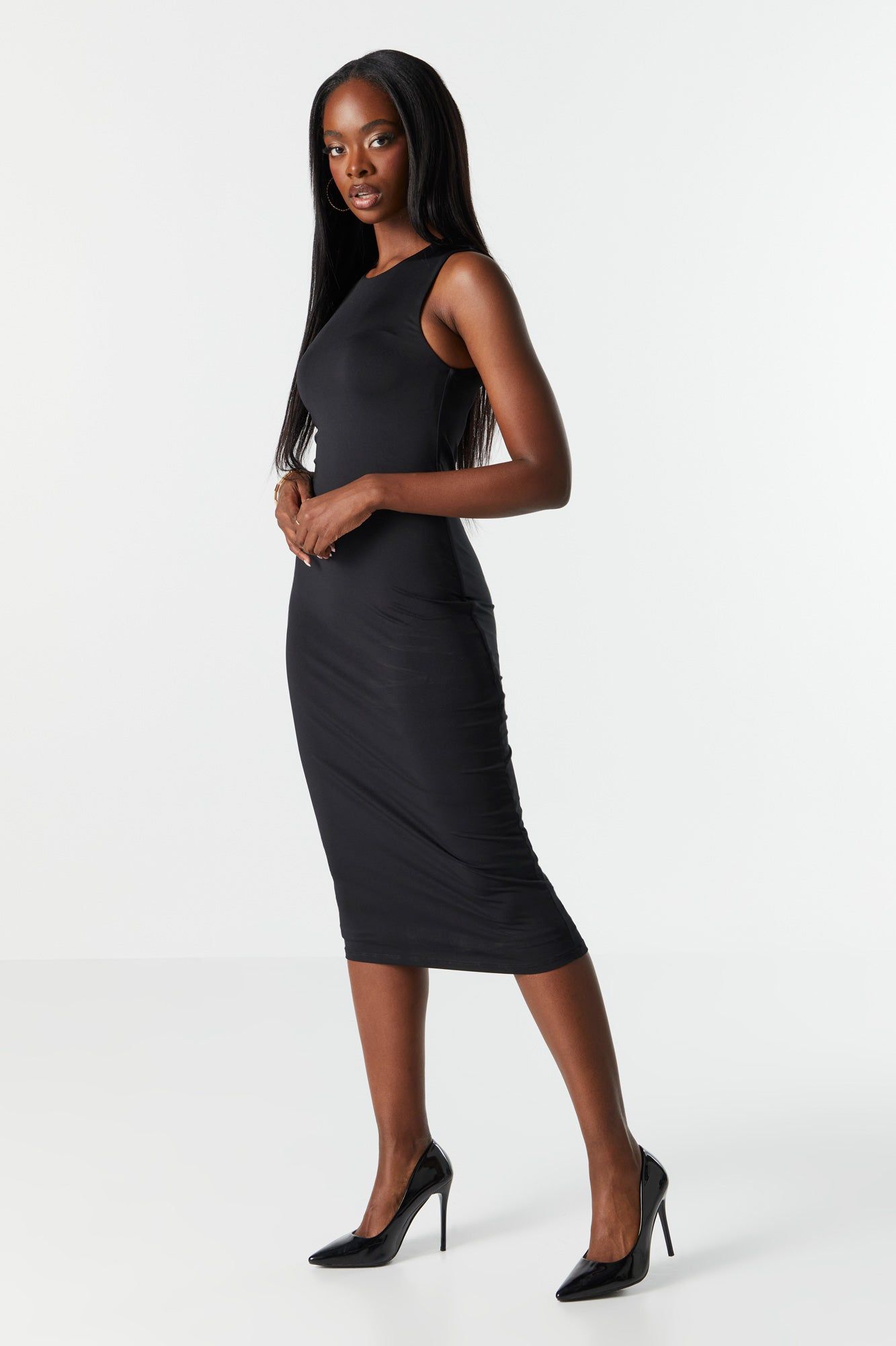 Contour Round Neck Midi Dress sold by Urban Planet product image thumbnail 4