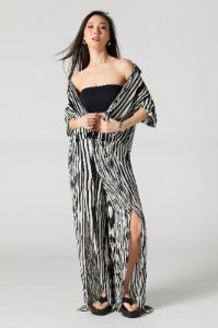 Striped Slit Wide Leg Pant sold by Urban Planet