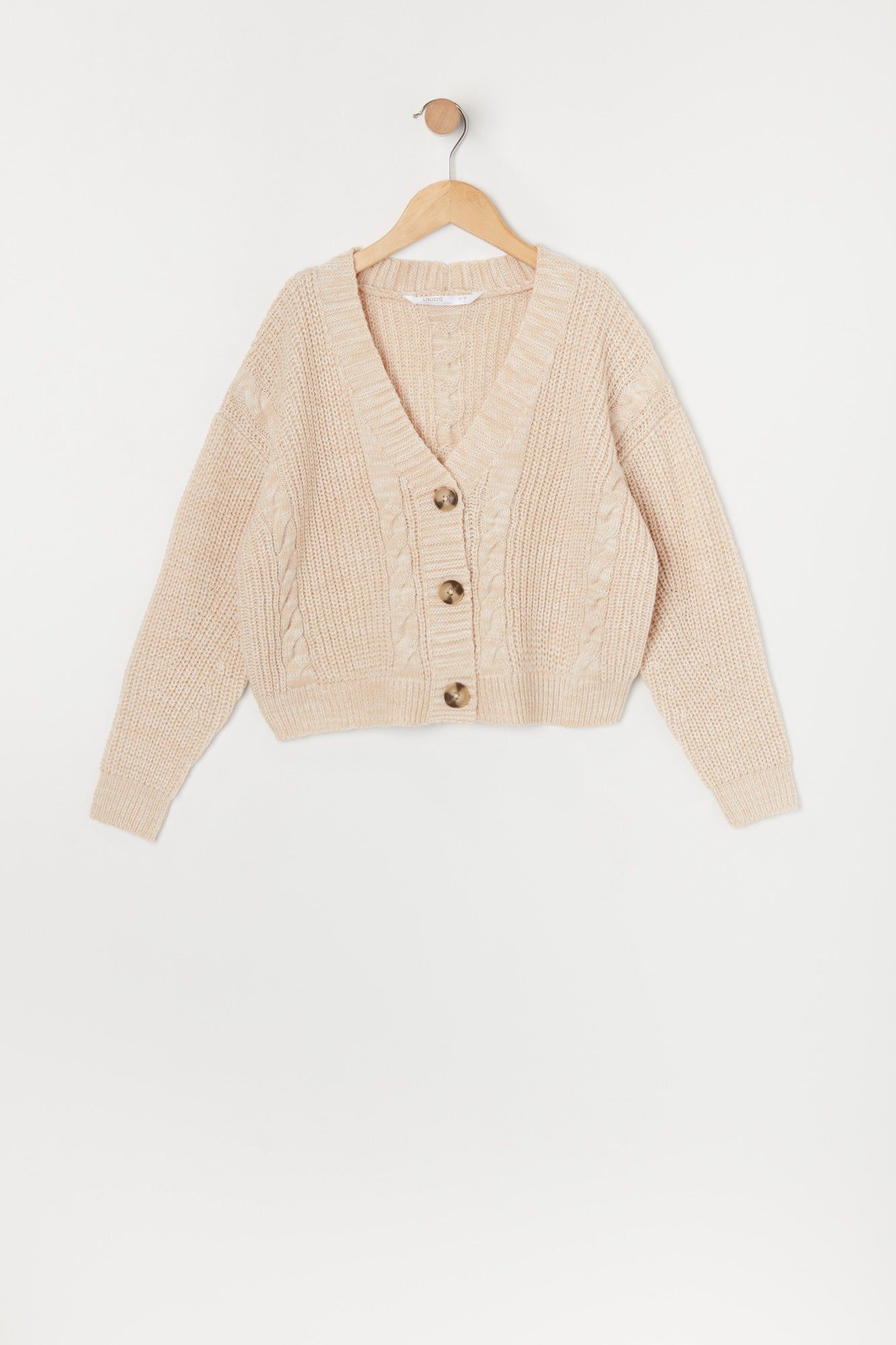 Girls Knit Button-Up Cardigan sold by Urban Planet product image thumbnail 3