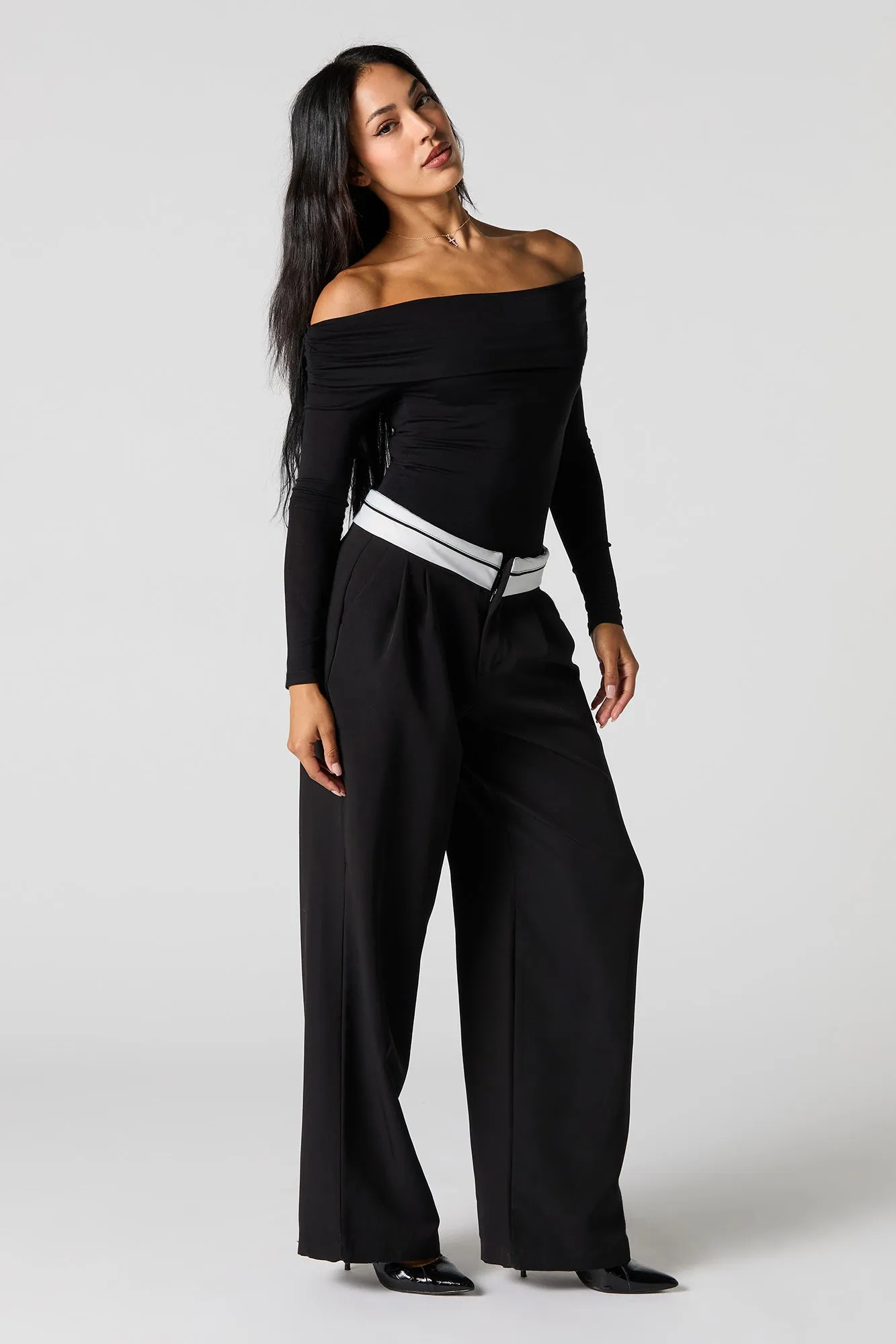 Off Shoulder Long Sleeve Bodysuit sold by Urban Planet product image thumbnail 3