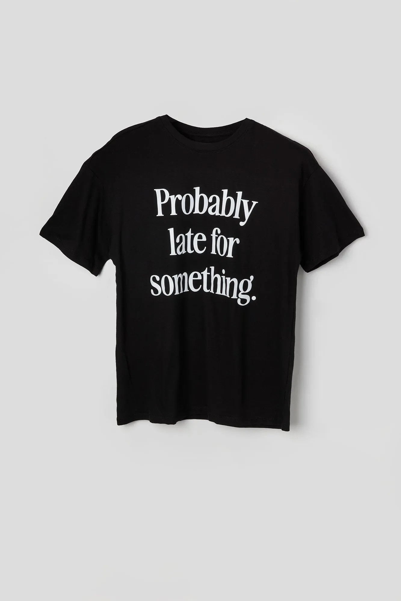 Probably Late Graphic Boyfriend T-Shirt sold by Urban Planet product image thumbnail 4