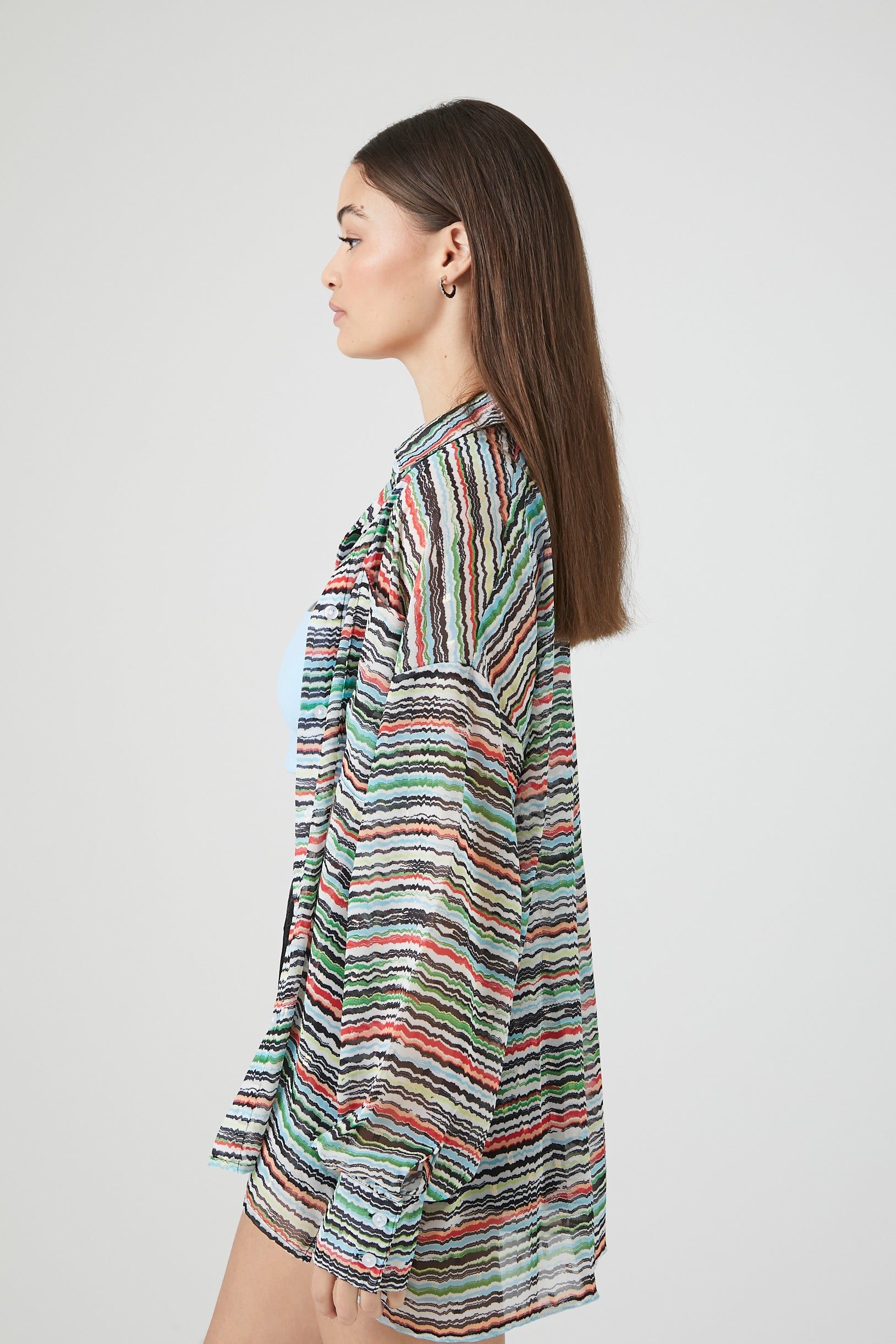 Oversized Striped Long Sleeve Top sold by Urban Planet product image thumbnail 3