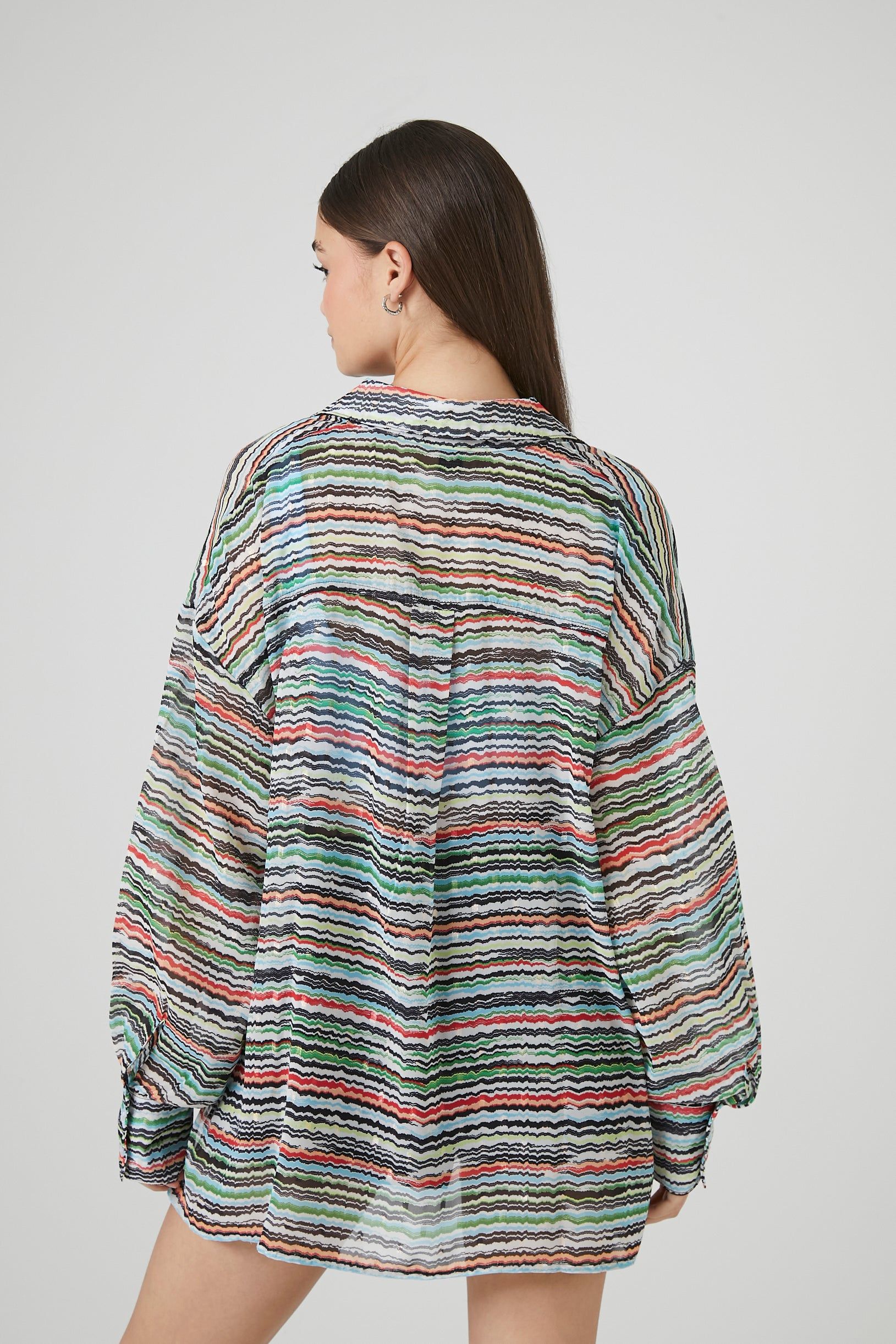 Oversized Striped Long Sleeve Top sold by Urban Planet product image thumbnail 2