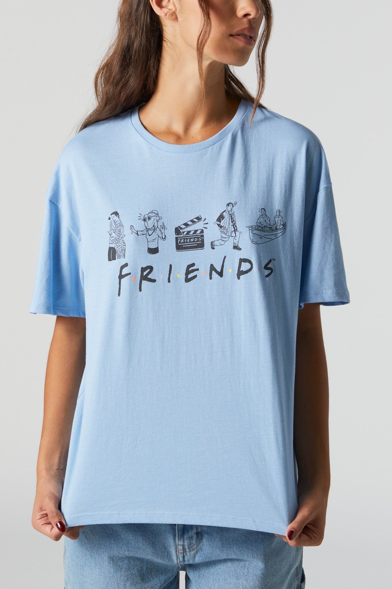 Friends Graphic Boyfriend T-Shirt sold by Urban Planet product image thumbnail 4