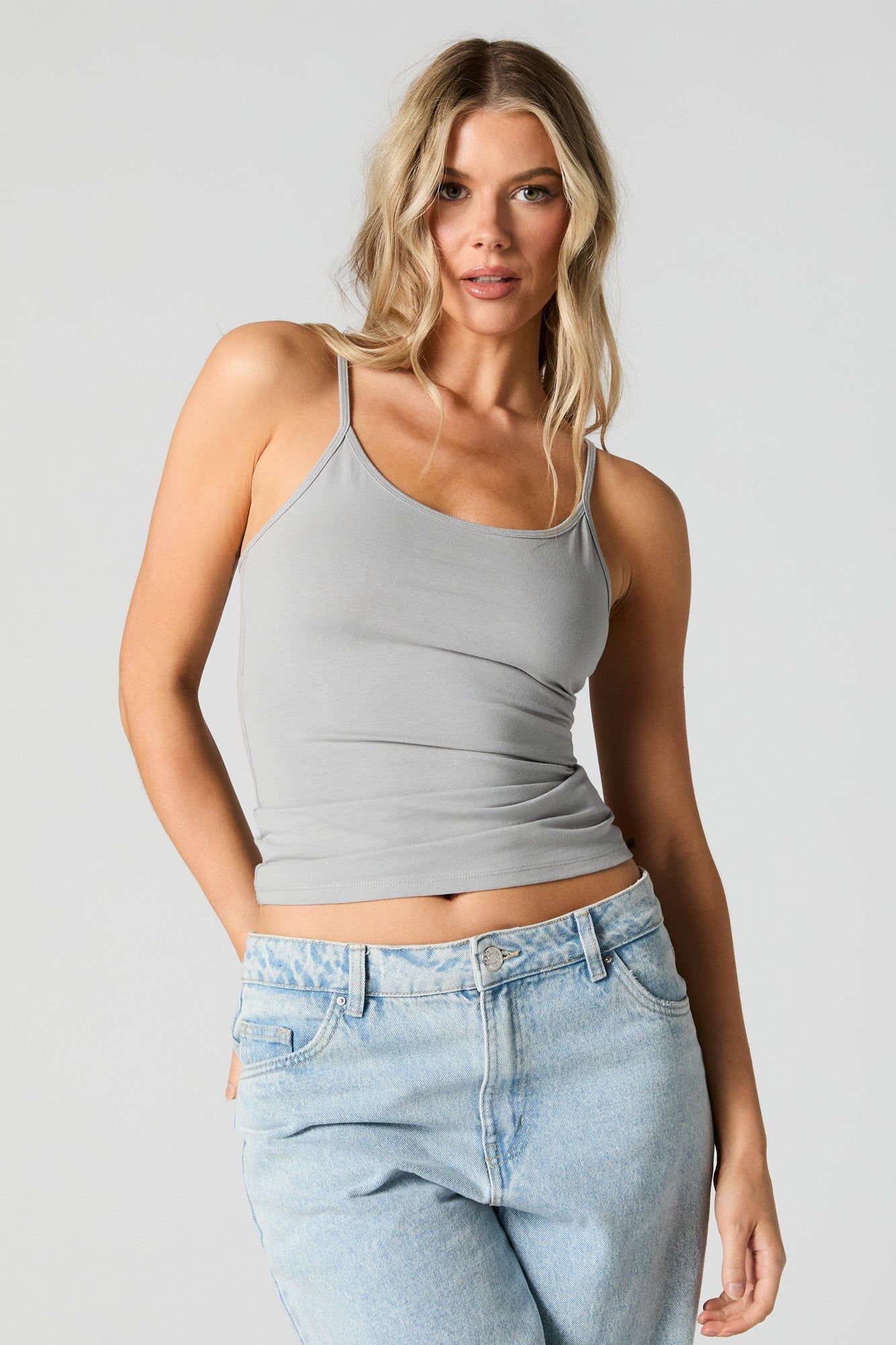 Scoop Neck Adjustable Tank sold by Urban Planet product image thumbnail 4