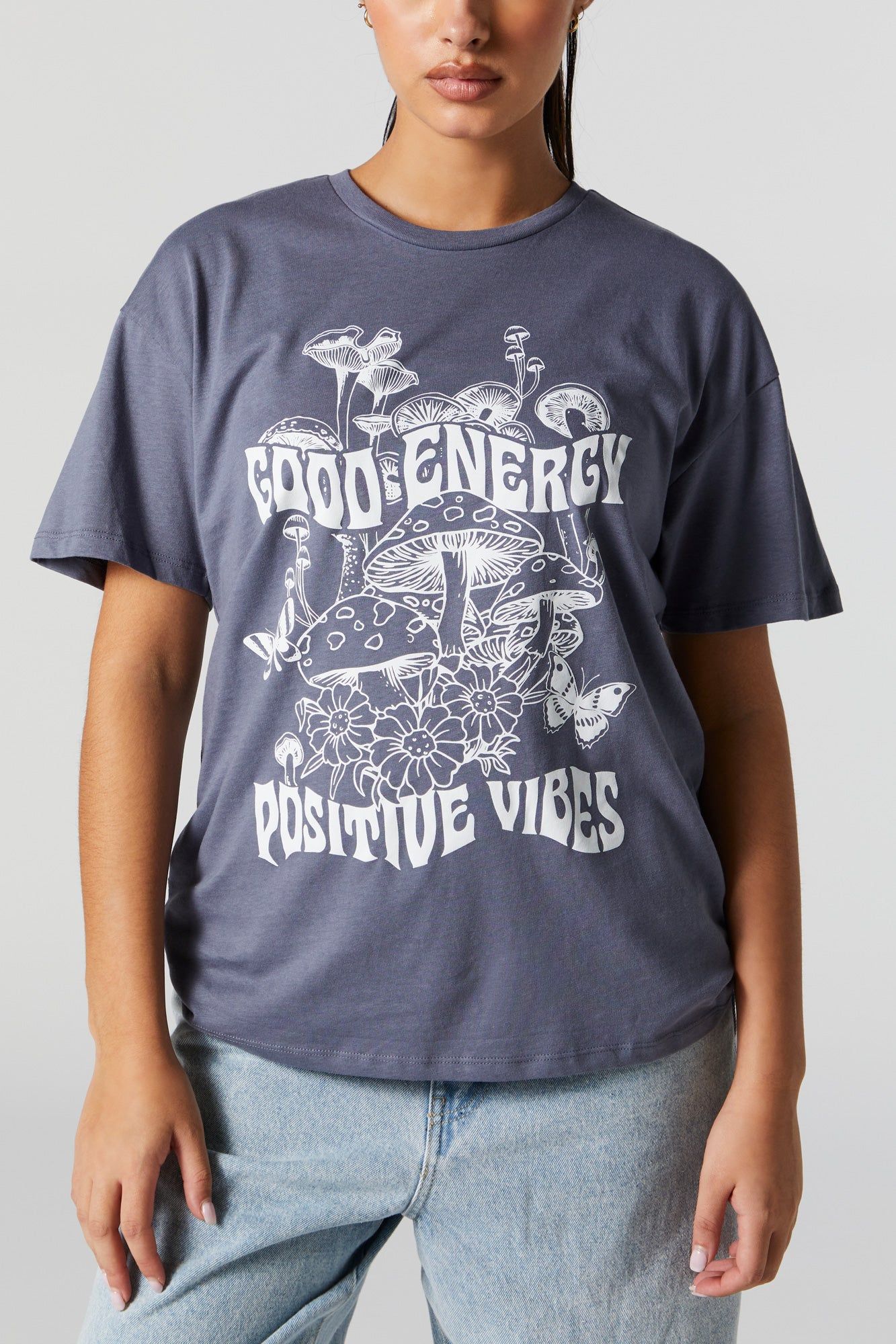 Good Energy Graphic Boyfriend T-Shirt sold by Urban Planet