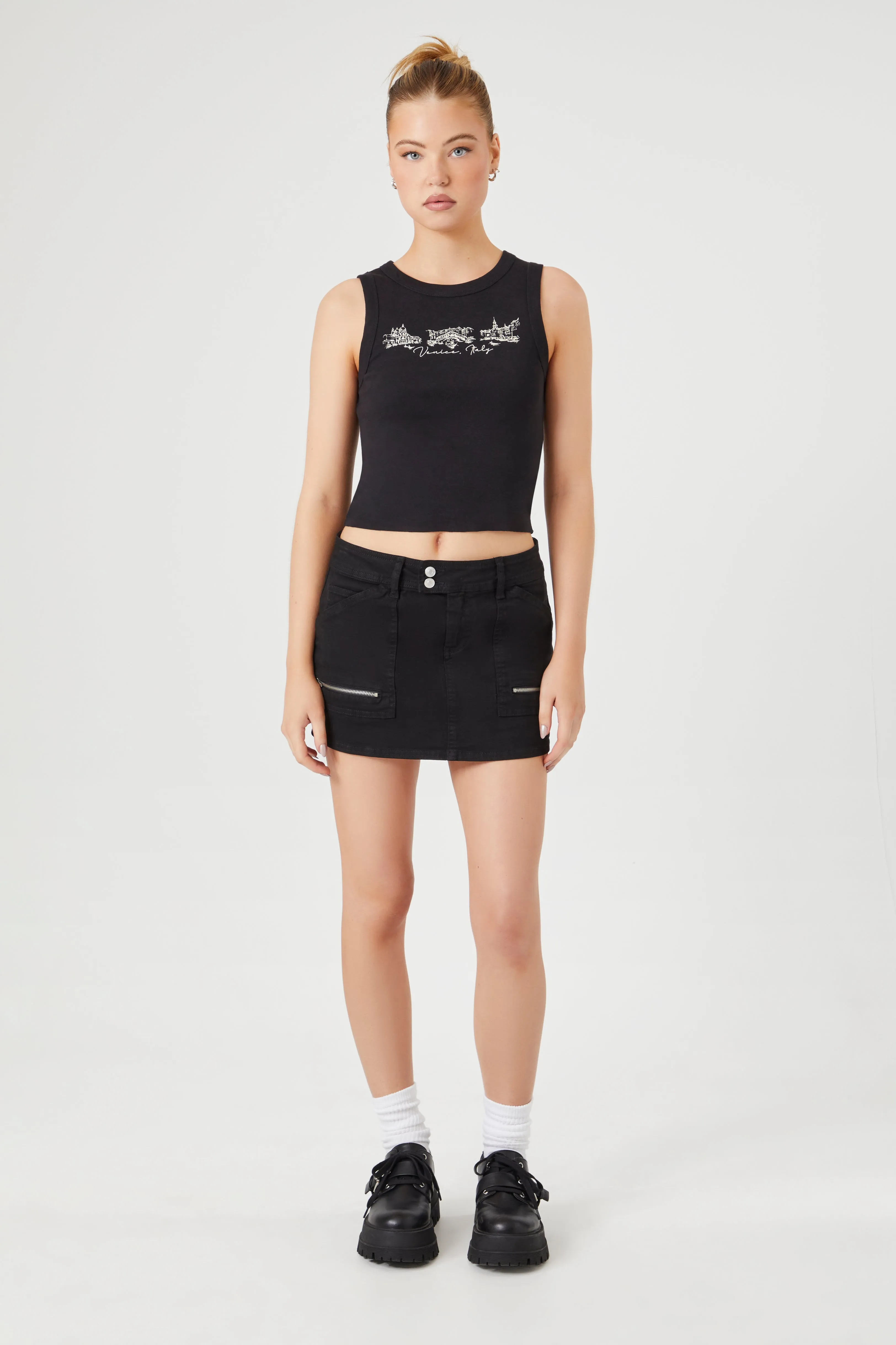 Débardeur côtelé à imprimé Venice sold by Urban Planet product image thumbnail 4