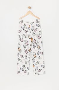 Girls Boba Print Plush Pajama Bottom sold by Urban Planet